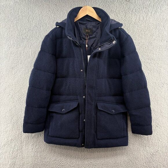 NWT Quince Mongolian Cashmere Puffer Jacket Men’s Medium True Navy $499 - Picture 6 of 13